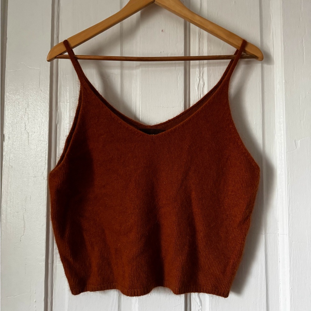 Soft angora tank top